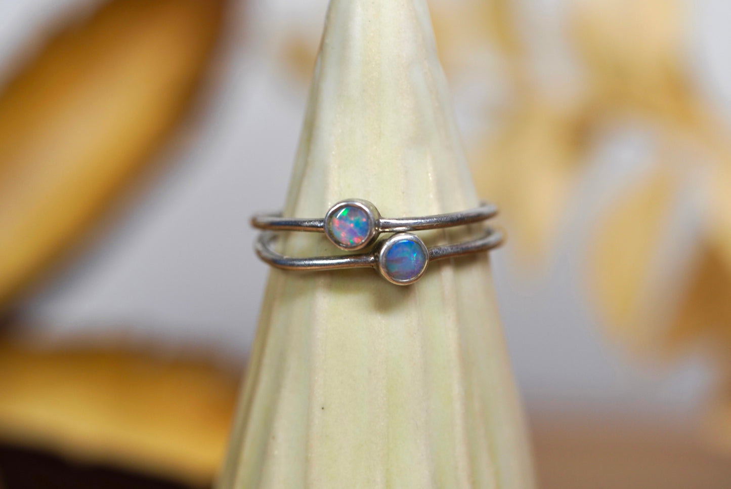 Opal Dainty Ring #1033 - “Set to Shine”