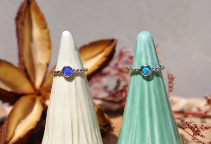 Opal Friendship Rings — Rope