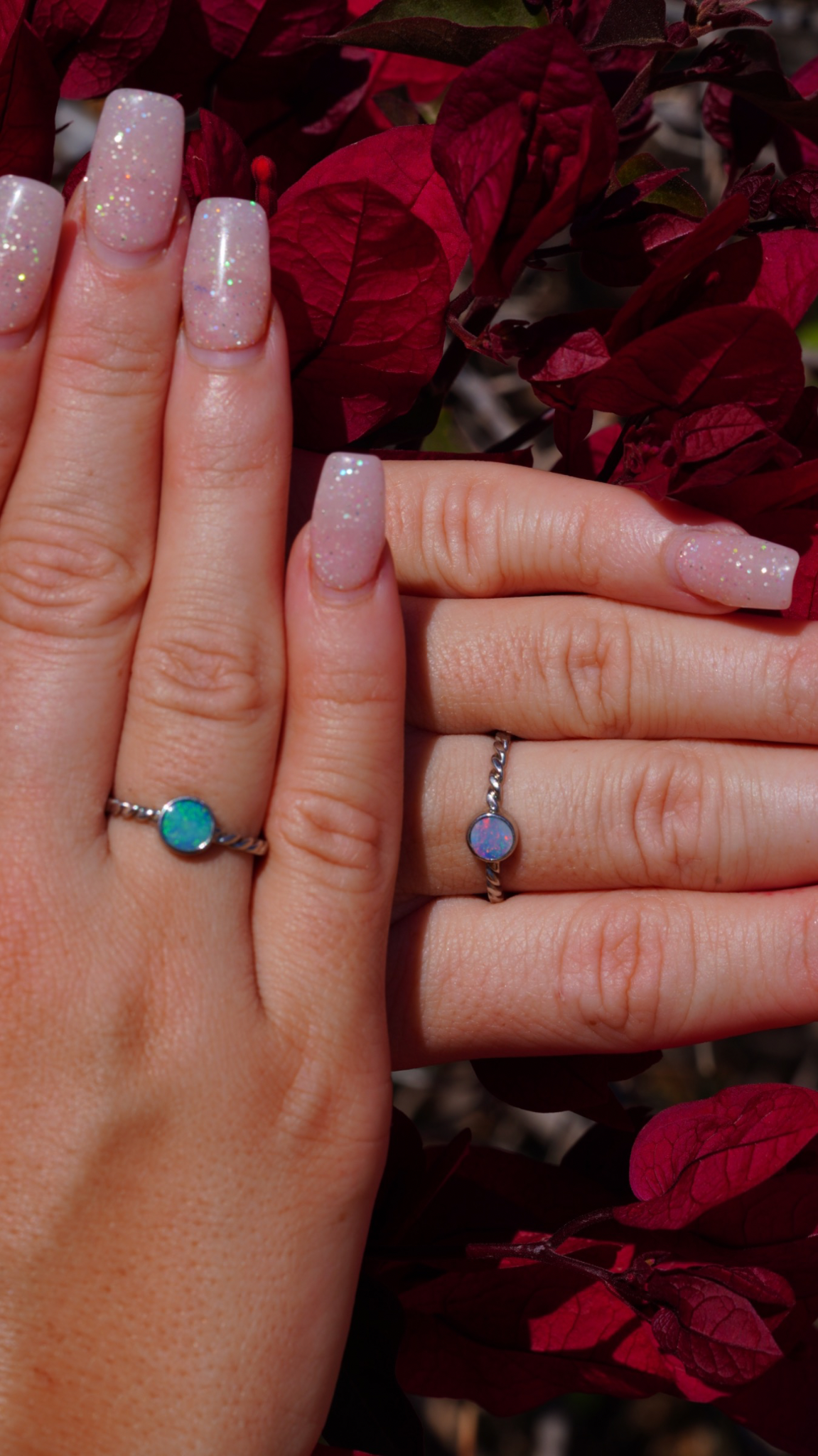 Opal Friendship Rings — Rope
