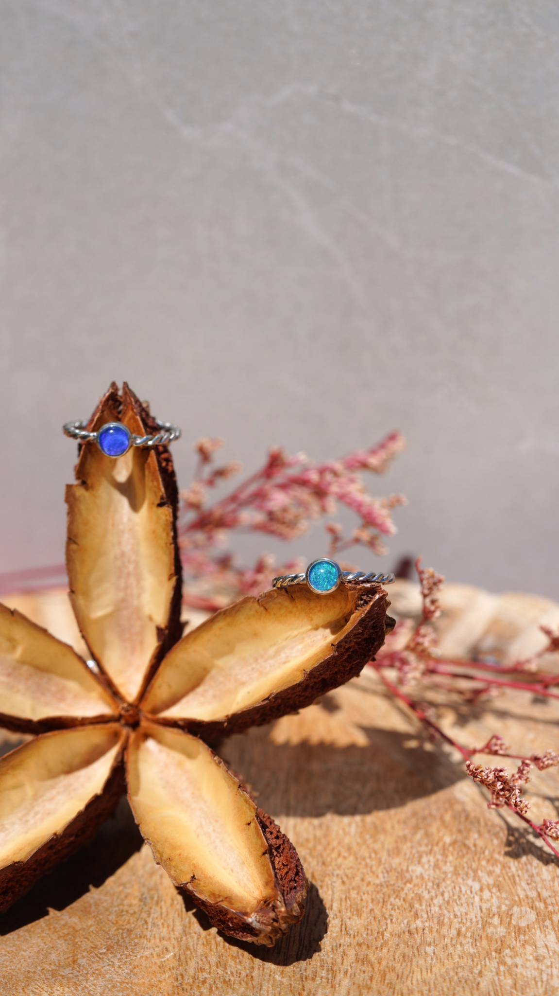 Opal Friendship Rings — Rope
