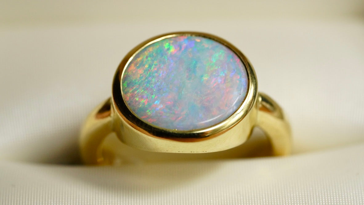 ‘Opal Magic’ Solid Opal Ring