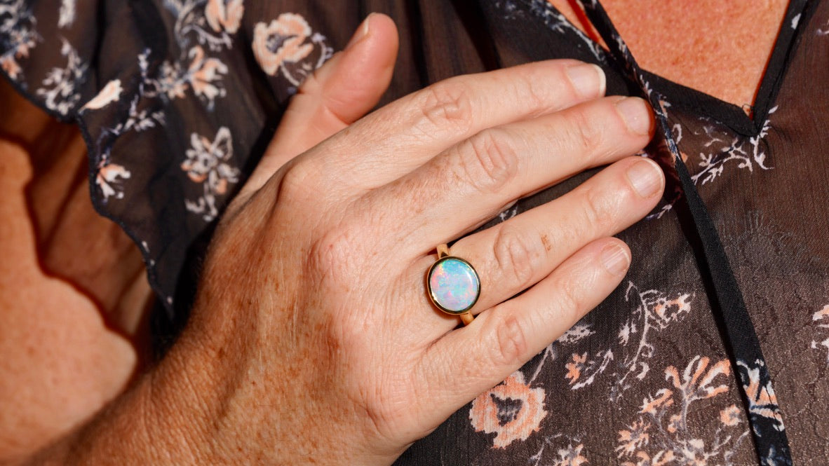 ‘Opal Magic’ Solid Opal Ring