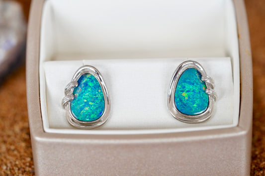 Opal Doublet Earrings #3006