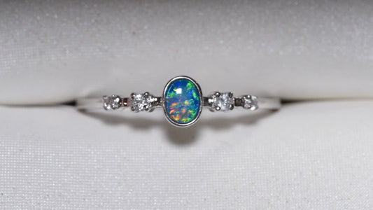 Opal Doublet Ring #1055
