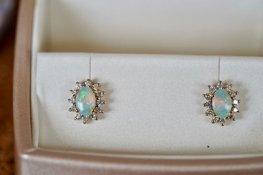 Opal Solid Earrings #3007