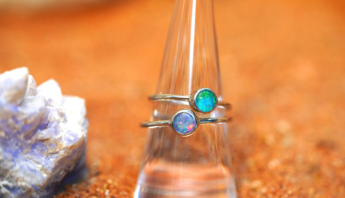 Opal Classic Ring #1032  - “Set to Shine”