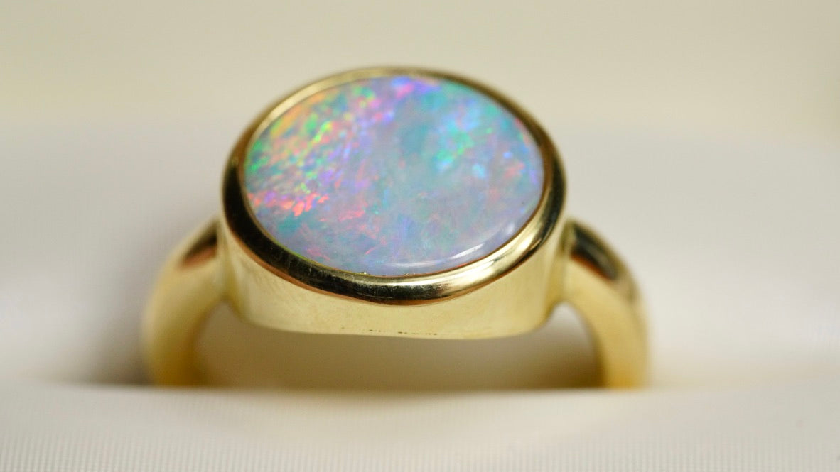 ‘Opal Magic’ Solid Opal Ring