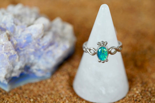 Opal Doublet Ring #1028