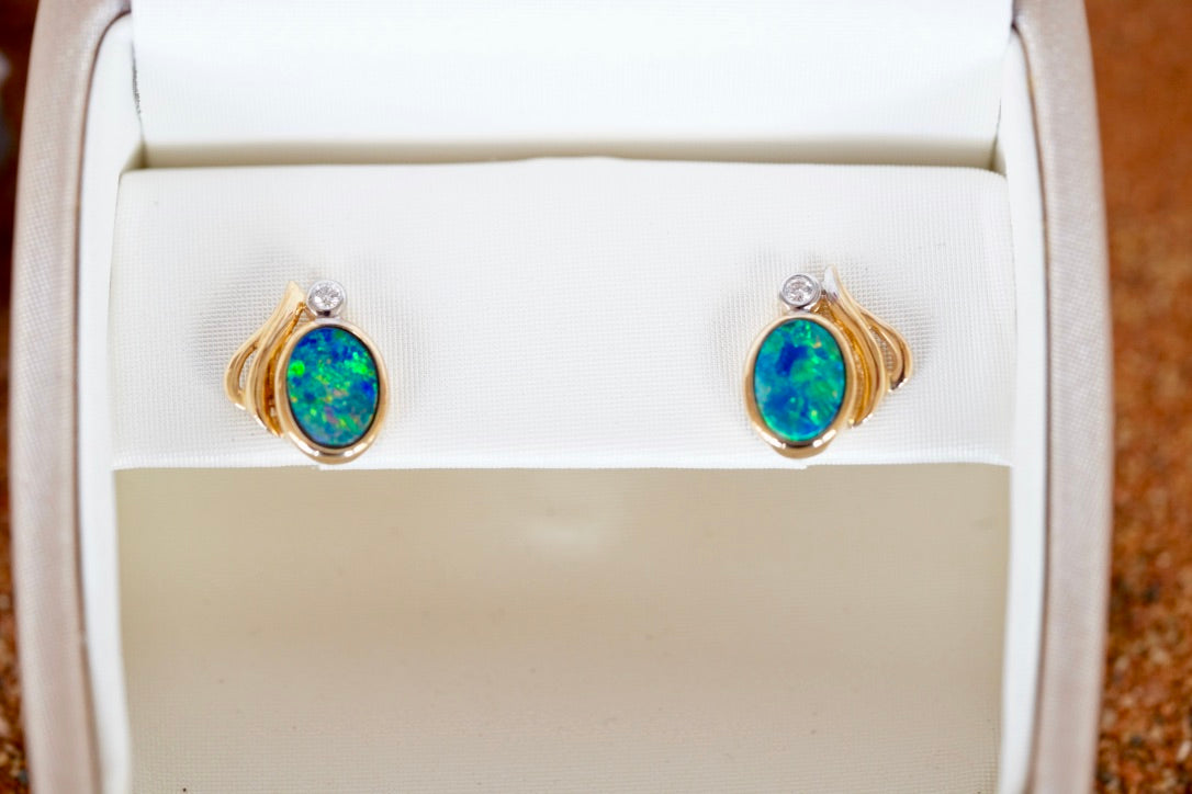 Opal Doublet Earring #3017