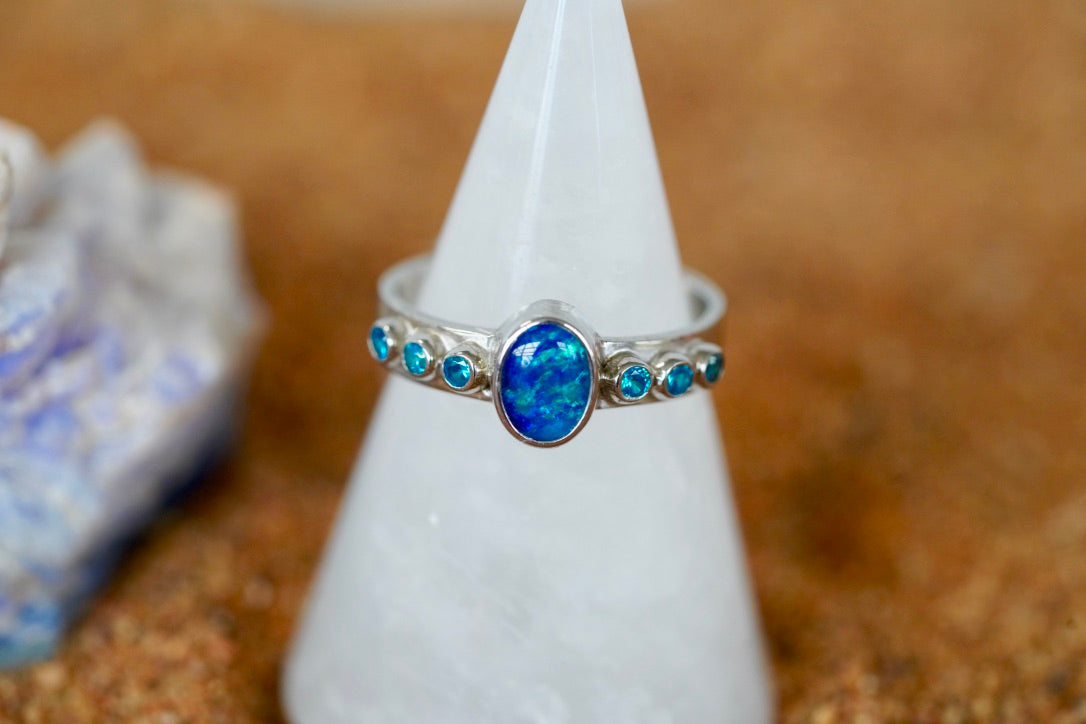 Opal Triplet Ring #1025