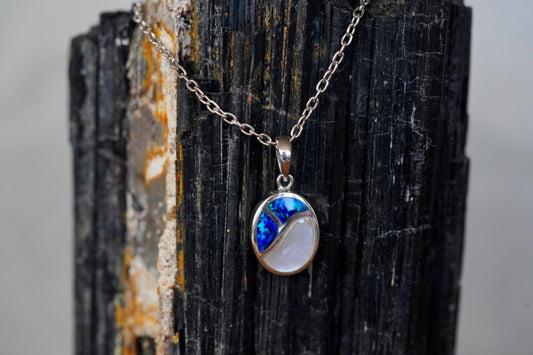 Opal Inlay Pendant #2013