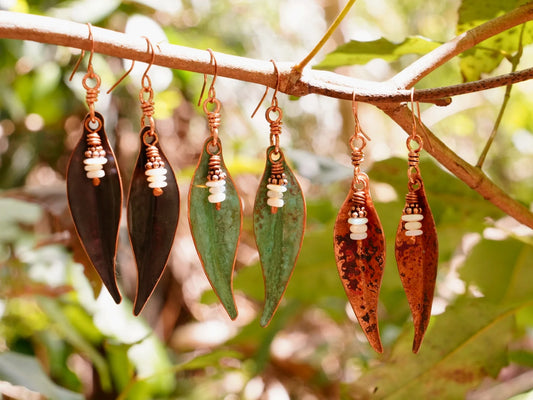 'Australiana' Opal & Copper Earrings