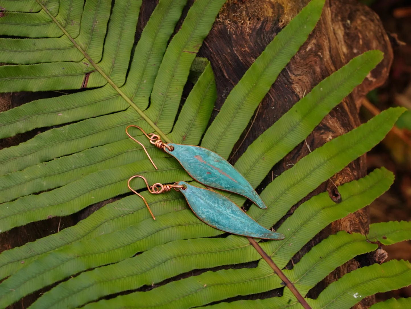 'Australiana' Opal & Copper Earrings