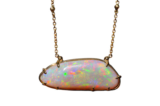 "Reflections" Solid Opal Necklace