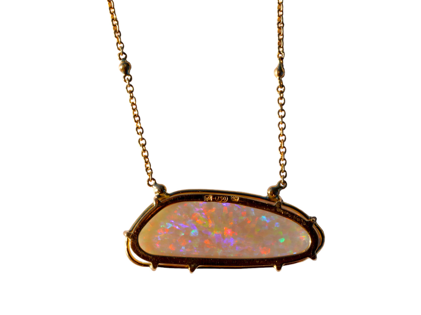 "Reflections" Solid Opal Necklace