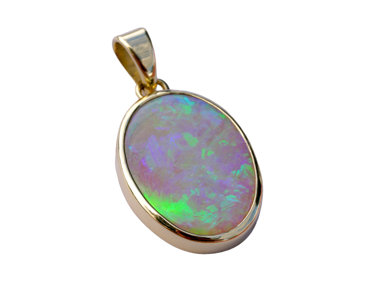 'Forest Breeze' Opal Solid Pendant
