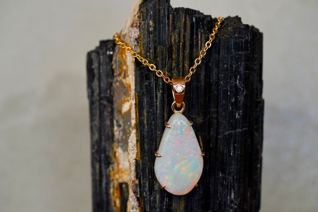 'Rainbow Sky' Opal Solid Pendant