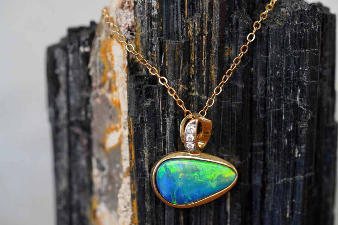 Opal Doublet Pendant #2030