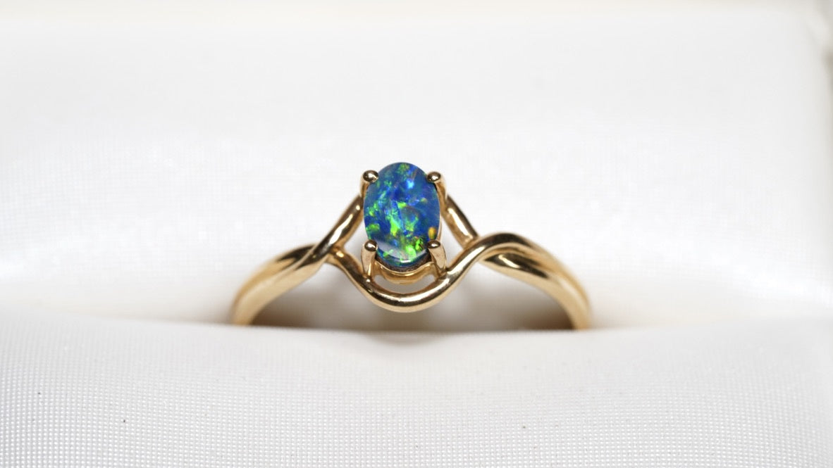 Opal Doublet Ring #1036