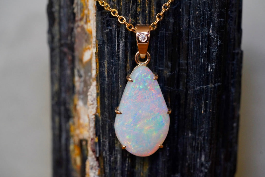 'Rainbow Sky' Opal Solid Pendant